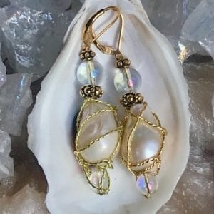 Pristine Lemuria Heart Pearl Bliss Earrings
