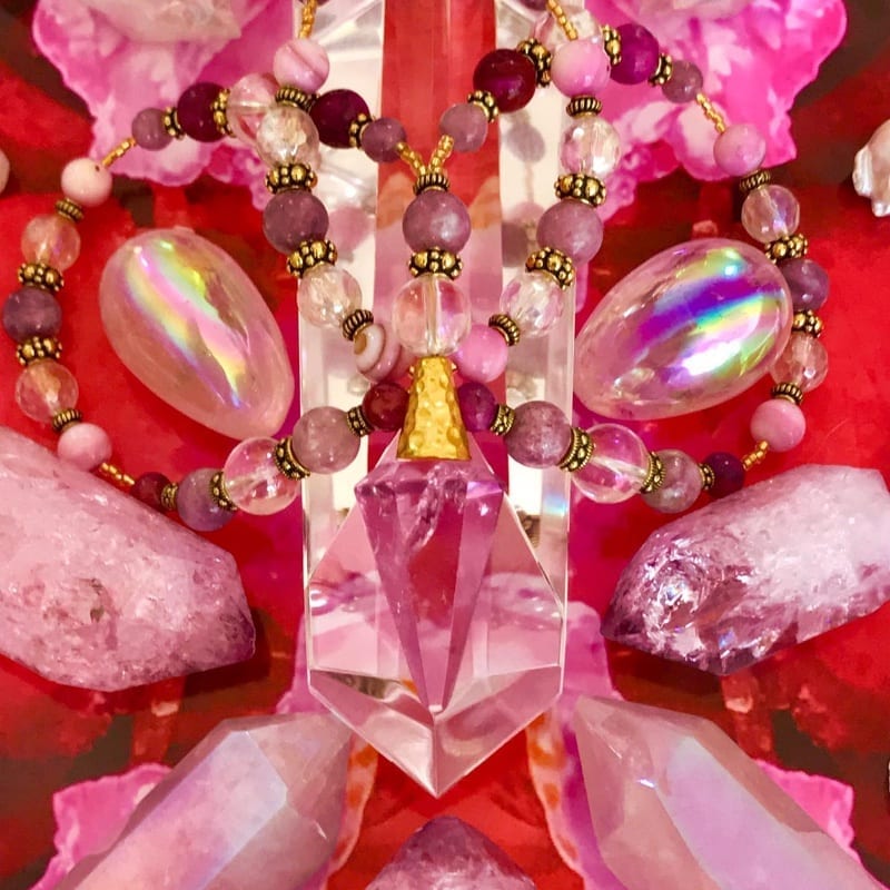 Handmade crystal necklaces